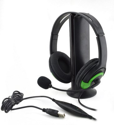 時(shí)尚黑綠新款PS3游戲機(jī)玩家耳豪華頭戴式USB電腦線控麥克風(fēng)評(píng)測(cè)與導(dǎo)購